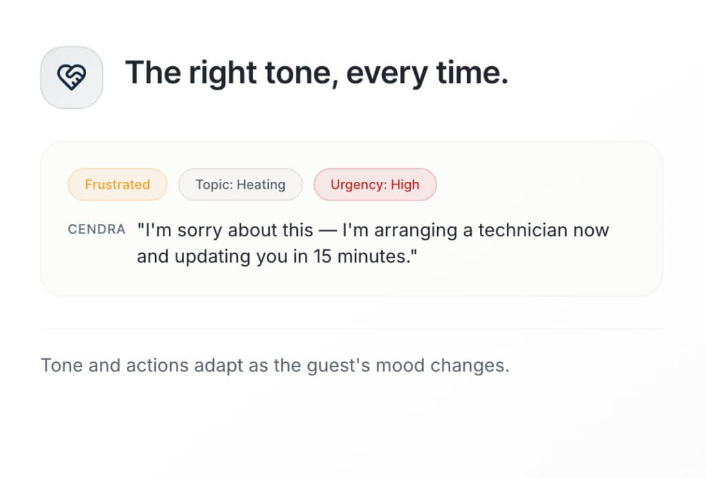 Cendra handles all messaging channels with one AI brain