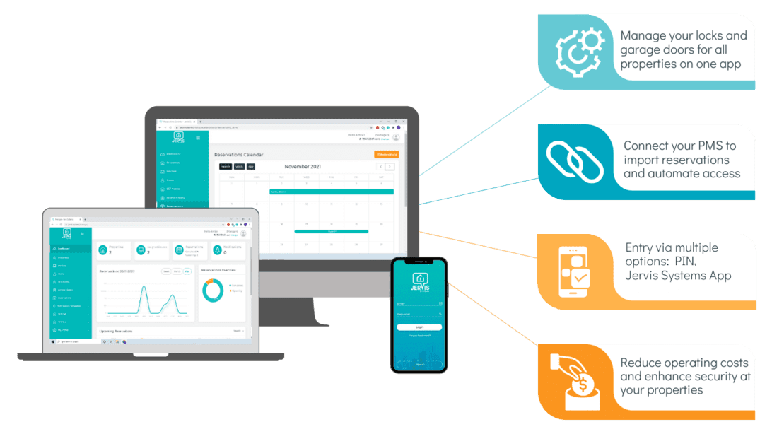 Jervis smart devices for vacation rentals